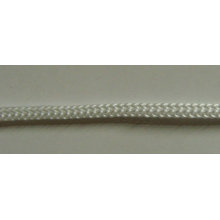 1/8 &quot;cuerda de nylon trenzada blanca redonda